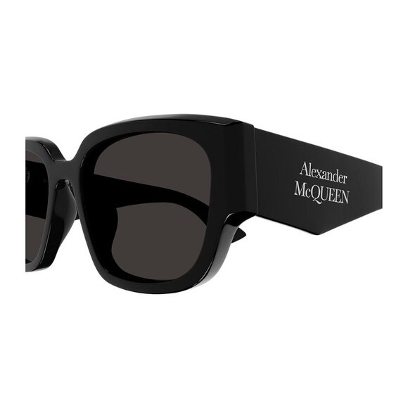 New ALEXANDER MCQUEEN Black Square AM0468S 001 Sunglasses Women - Picture 3 of 4